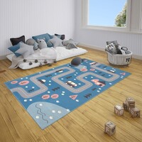 HH KINDERVLOERKLEED - DESIGN KIDS STRAAT BLAUW