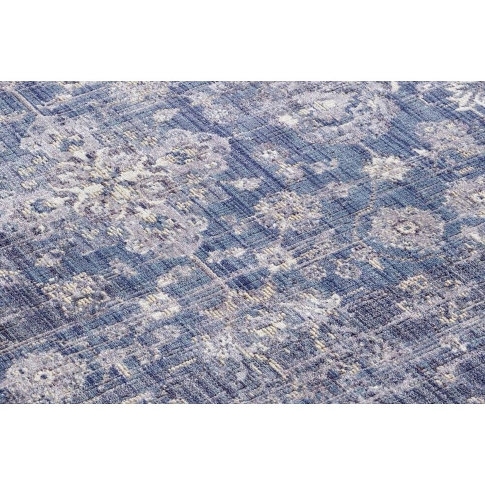 Flycarpets VINTAGE BINNEN- EN BUITENKLEED - ALEXANDRIA BLAUW