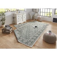 Flycarpets BINNEN & BUITEN VLOERKLEED - CURACAO GROEN/CREME OMKEERBAAR