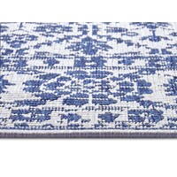 Flycarpets BINNEN & BUITEN VLOERKLEED - CURACAO BLAUW/CREME OMKEERBAAR