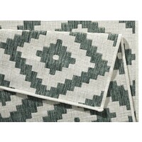 Flycarpets BINNEN & BUITEN OMKEERBAAR VLOERKLEED - MALTA GROEN/CREME