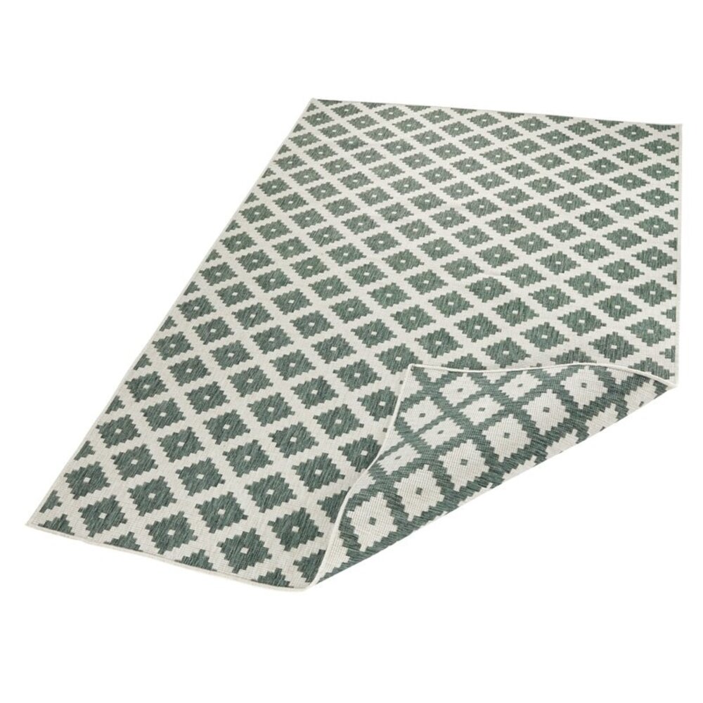 Flycarpets BINNEN & BUITEN OMKEERBAAR VLOERKLEED - NIZZA GROEN/CREME