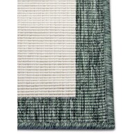 Flycarpets BINNEN & BUITEN OMKEERBAAR VLOERKLEED - PANAMA GROEN/CREME