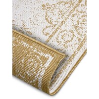 Flycarpets VINTAGE BINNEN & BUITENKLEED OMKEERBAAR - CEBU GEEL/CREME