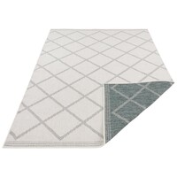 Flycarpets BINNEN & BUITENKLEED OMKEERBAAR - CORSICA GROEN/CREME