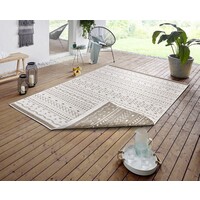 Flycarpets BINNEN & BUITENKLEED OMKEERBAAR - KUBA BEIGE/CREME