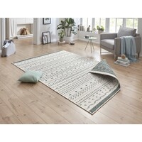 Flycarpets BINNEN & BUITENKLEED OMKEERBAAR - KUBA GROEN/CREME