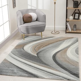 Modern vloerkleed - Vernazza Beige/Grijs