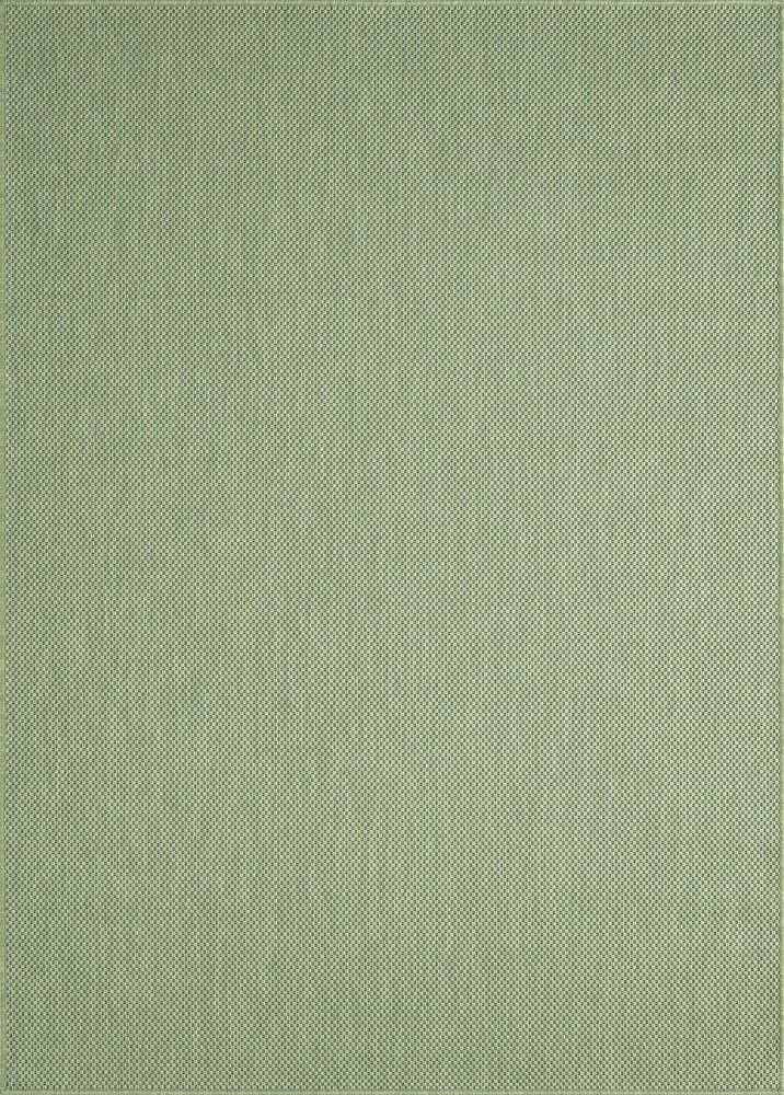 Nilus Laagpolig Effen Groen vloerkleed - Indoor En Outdoor