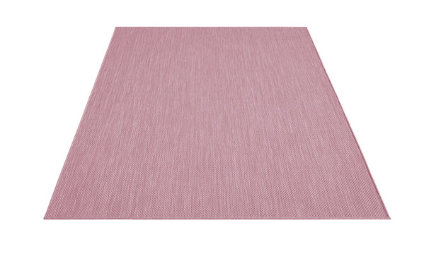 Nilus Laagpolig Effen Roze vloerkleed - Indoor En Outdoor