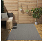 Nilus Laagpolig Effen Grijs vloerkleed - Indoor En Outdoor