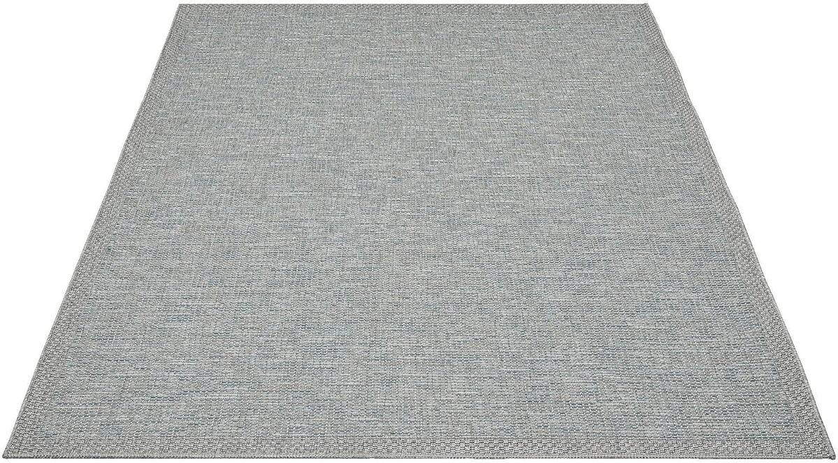 Cyrene Laagpolig Kader Turquoise / Grijs vloerkleed - Indoor En Outdoor Cyrene Laagpolig Kader Turquoise / Grijs vloerkleed - Indoor En Outdoor