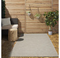 Cyrene Laagpolig Kader Beige / Grijs vloerkleed - Indoor En Outdoor