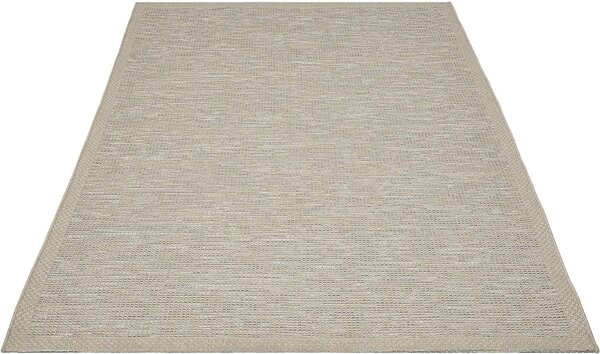 Cyrene Laagpolig Kader Beige / Grijs vloerkleed - Indoor En Outdoor