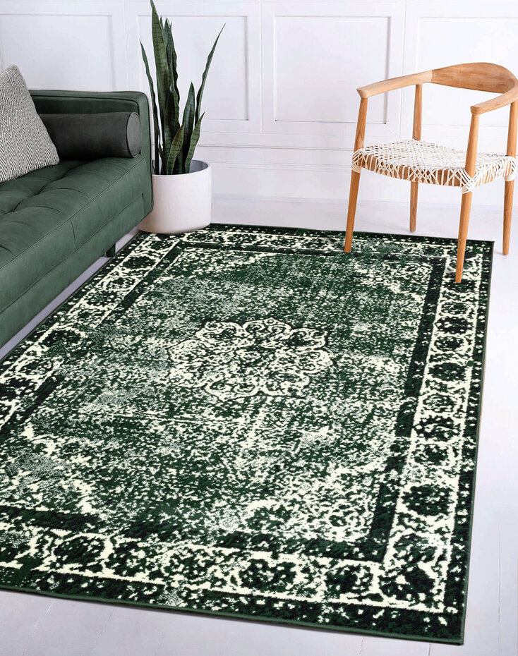 Vintage vloerkleed - Sarande Medaillon Groen