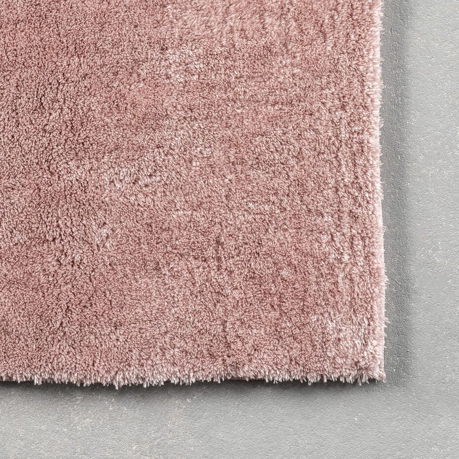 Rond Wasbaar vloerkleed - Solid Roze