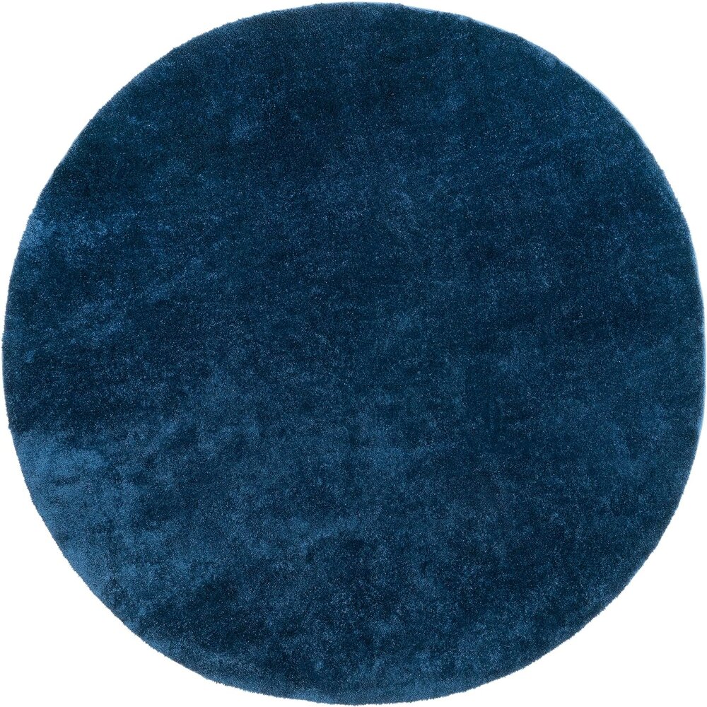 ROND WASBAAR VLOERKLEED - SOLID DONKER BLAUW / NAVY