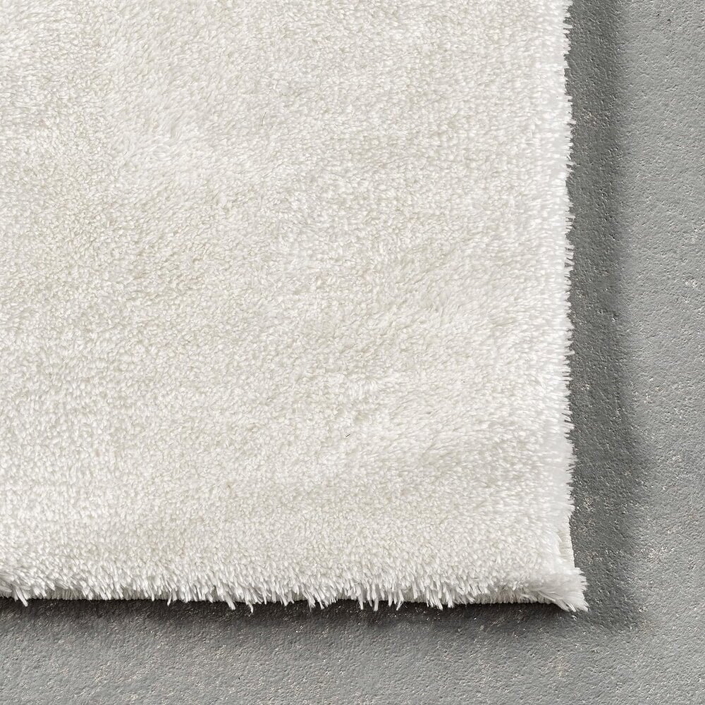 Rond Wasbaar vloerkleed - Solid Wit