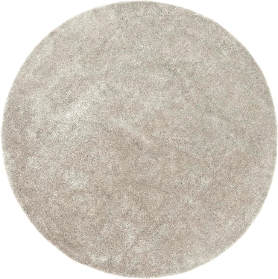 Rond Wasbaar vloerkleed - Solid Naturel/Beige