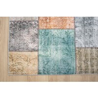 PATCHWORK VLOERKLEED - BURANO VINTAGE MULTI/GROEN/ORANJE