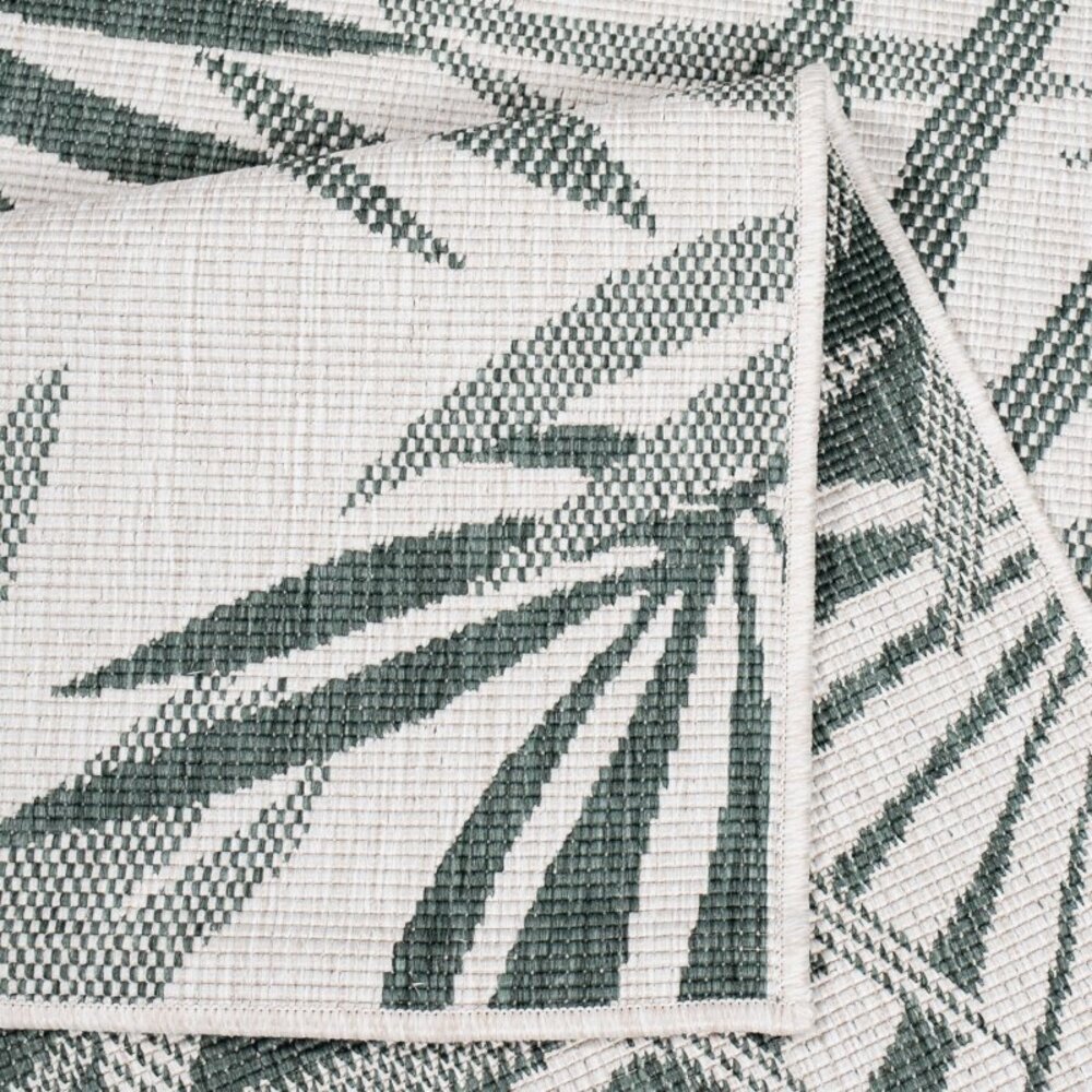 Binnen & Buitenkleed Omkeerbaar - Rio - Crème / Groen