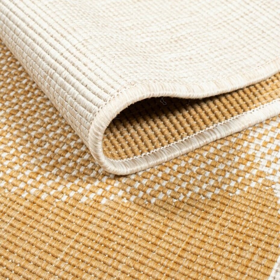 Binnen & Buitenkleed Omkeerbaar - Rio - Crème / Geel Binnen & Buitenkleed Omkeerbaar - Rio - Crème / Geel