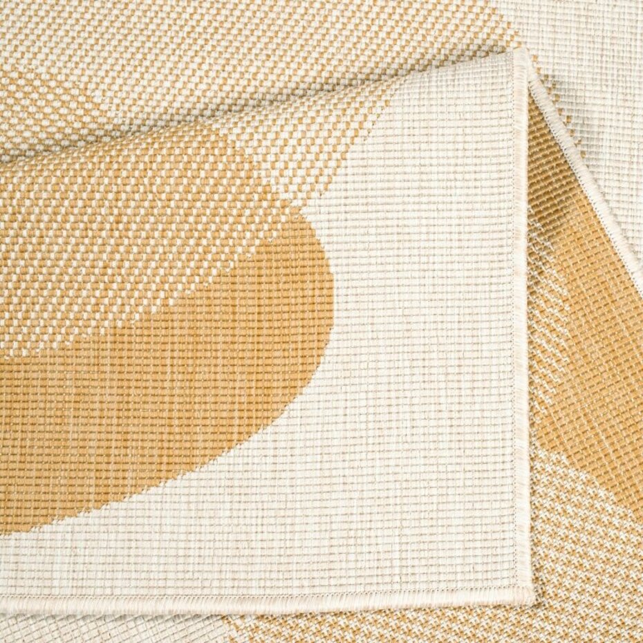 Binnen & Buitenkleed Omkeerbaar - Rio - Crème / Geel Binnen & Buitenkleed Omkeerbaar - Rio - Crème / Geel