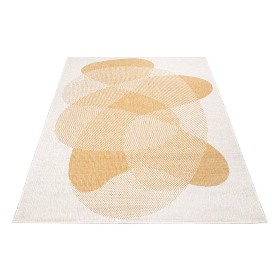 Binnen & Buitenkleed Omkeerbaar - Rio - Crème / Geel Binnen & Buitenkleed Omkeerbaar - Rio - Crème / Geel