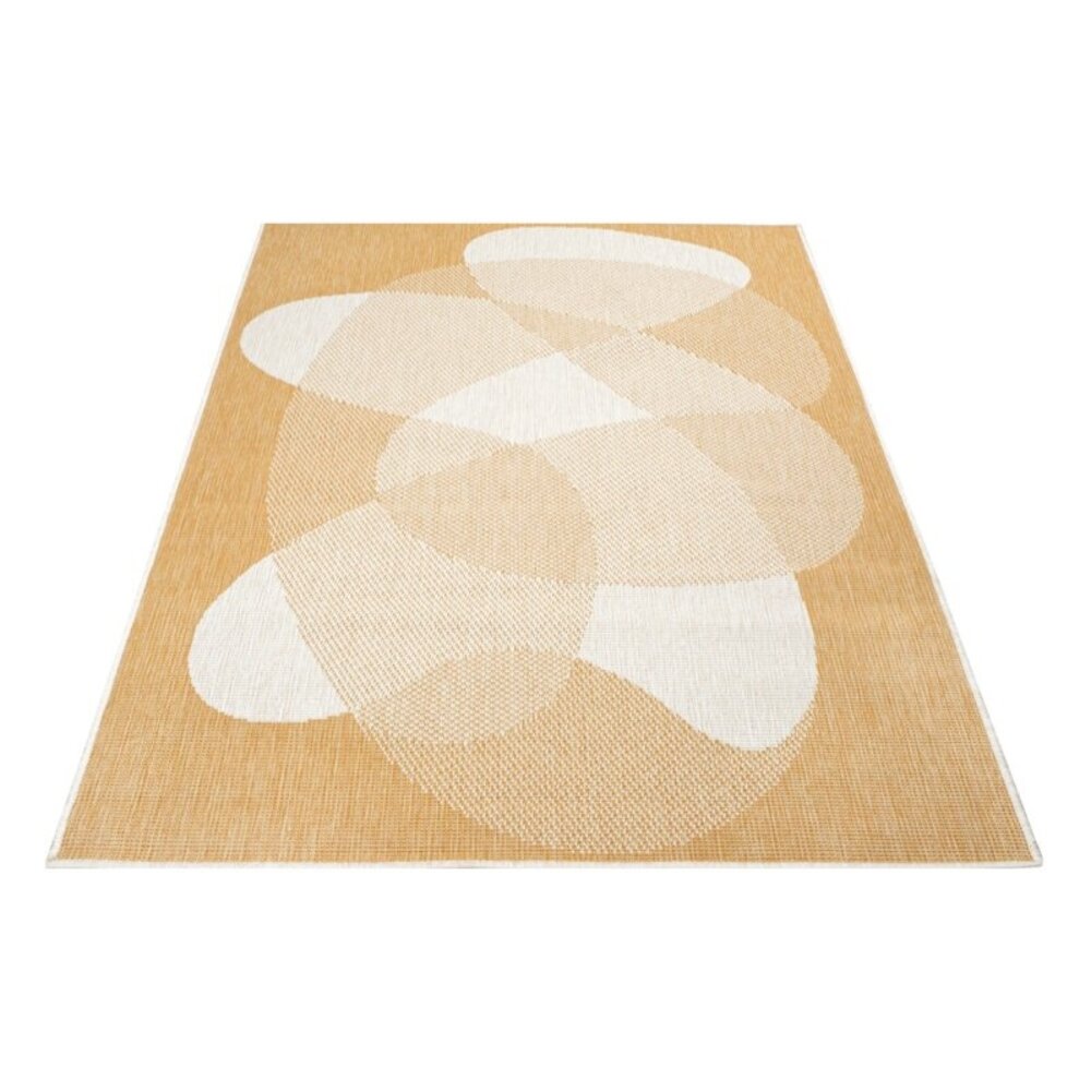 Binnen & Buitenkleed Omkeerbaar - Rio - Crème / Geel Binnen & Buitenkleed Omkeerbaar - Rio - Crème / Geel