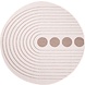 Binnen & Buitenkleed Omkeerbaar - Rond - Rio Crème / Beige Binnen & Buitenkleed Omkeerbaar - Rond - Rio Crème / Beige