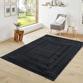 Modern vloerkleed - Costa Antraciet/Zwart