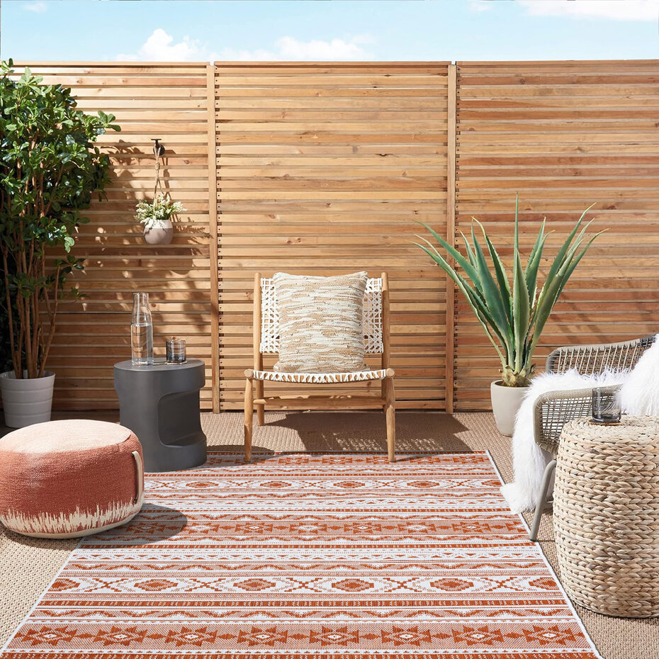 Omkeerbaar Binnen- En Buitenkleed - Terrazo Nomad Aztec Terra Omkeerbaar Binnen- En Buitenkleed - Terrazo Nomad Aztec Terra