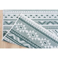 OMKEERBAAR BINNEN- EN BUITENKLEED - TERRAZO NOMAD AZTEC GROEN