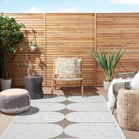 Omkeerbaar Binnen- En Buitenkleed - Terrazo Beige/Naturel