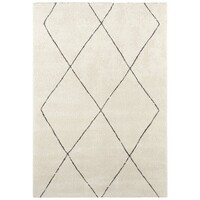 ELLE DECORATION - MODERN DESIGN VLOERKLEED - LAAGPOLIG - GERUIT - BEIGE / BRUIN