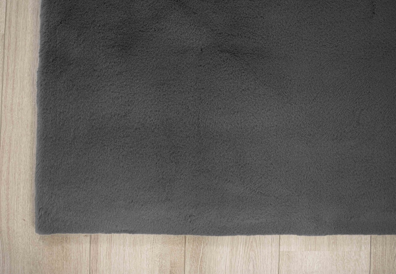 Fluffy vloerkleed - Effen Hoogpolig Super Zacht - Grijs Fluffy vloerkleed - Effen Hoogpolig Super Zacht - Grijs