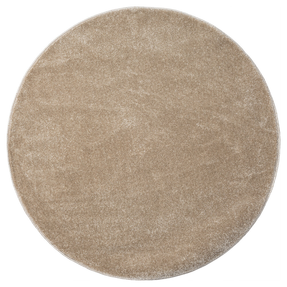 Rond Mono vloerkleed - Effen Modern - Beige Rond Mono vloerkleed - Effen Modern - Beige