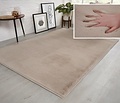 Fluffy vloerkleed - Effen Hoogpolig Super Zacht - Beige