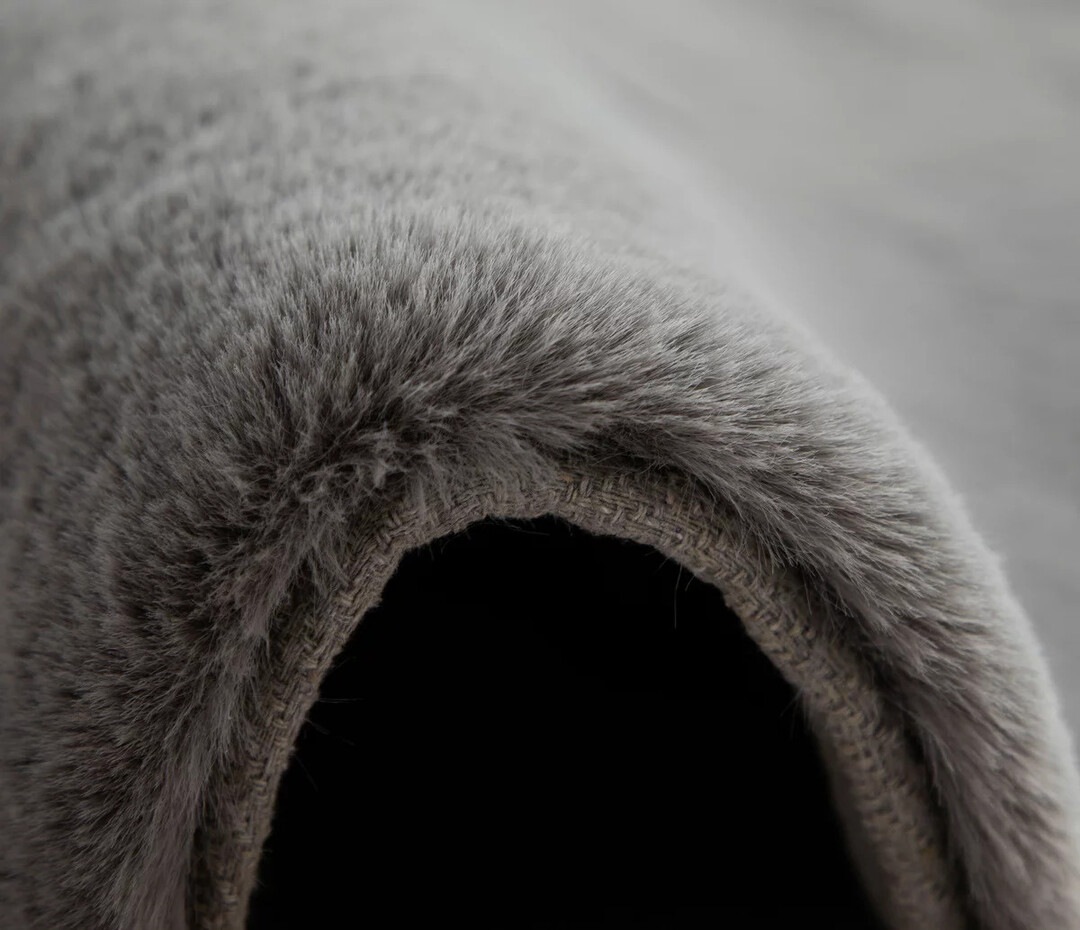 Fluffy vloerkleed - Effen Hoogpolig Super Zacht - Grijs