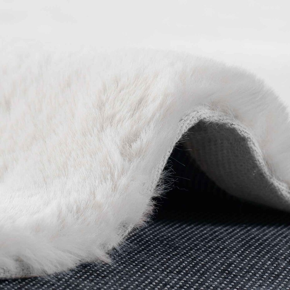 Fluffy vloerkleed - Effen Hoogpolig Super Zacht - Crème Fluffy vloerkleed - Effen Hoogpolig Super Zacht - Crème