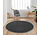 Rond Mono vloerkleed - Effen Modern - Donkergrijs