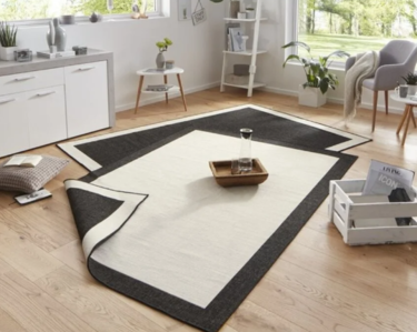 Buitenkleed zwart wit