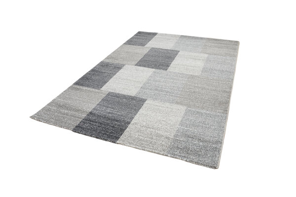 Modern Loper - Lima Geblokt Grijs / Taupe / Beige Modern Loper - Lima Geblokt Grijs / Taupe / Beige