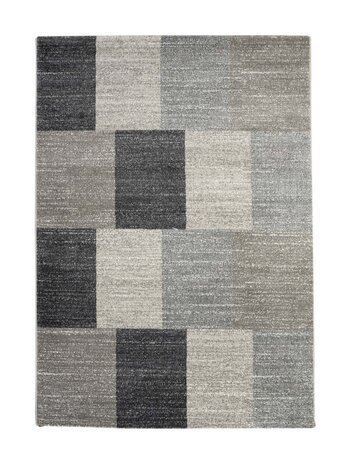 Modern Loper - Lima Geblokt Grijs / Taupe / Beige Modern Loper - Lima Geblokt Grijs / Taupe / Beige