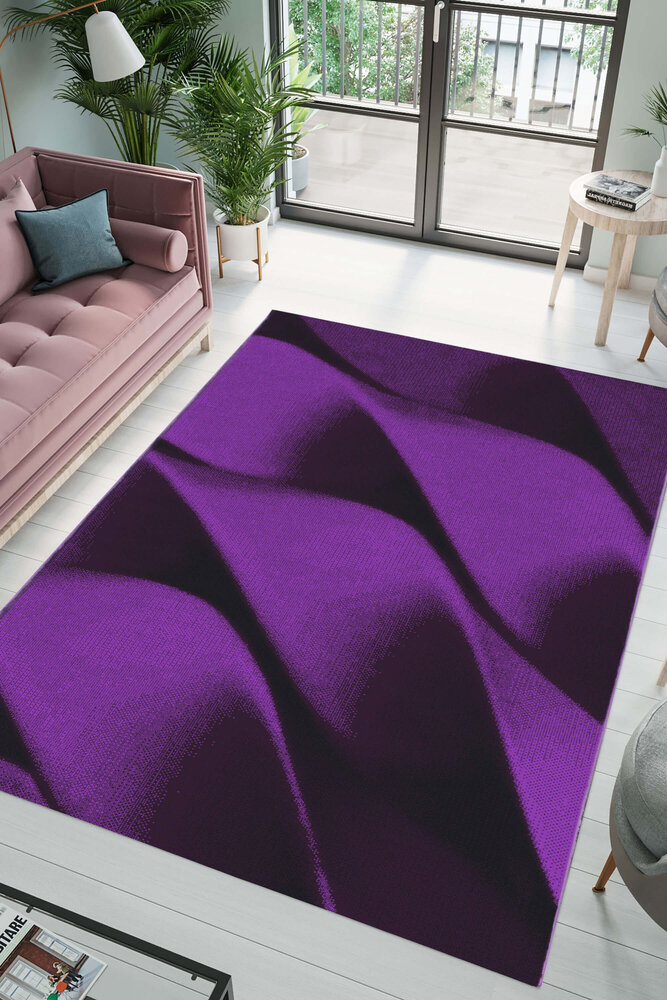 Jaden Modern Paars vloerkleed - Laagpolig