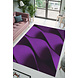 Jaden Modern Paars vloerkleed - Laagpolig Jaden Modern Paars vloerkleed - Laagpolig