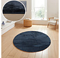 Rond Wasbaar vloerkleed - Malaga Navy