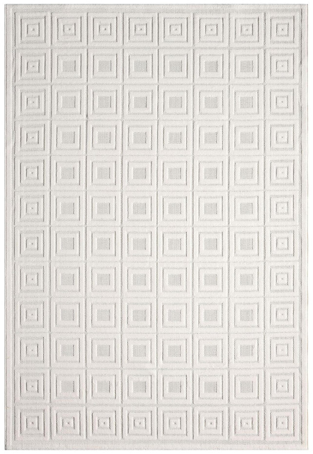 Modern vloerkleed - Medea Cubes Wit