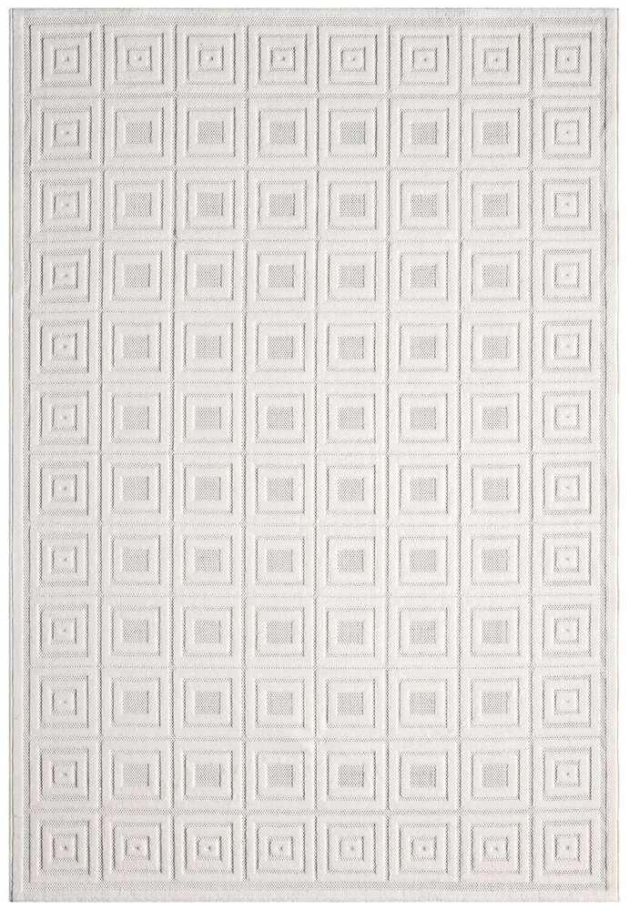 Modern vloerkleed - Medea Cubes Wit