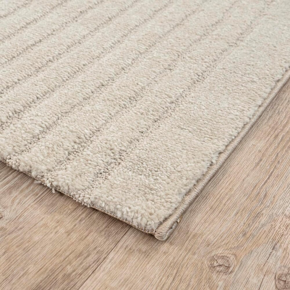 Laagpolig Vloerkleed Theora - Japandi halve cirkels - Beige Laagpolig Vloerkleed Theora - Japandi halve cirkels - Beige